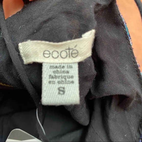 Ecote Burnout Velvet Mini Frock Dress NWT - Picture 7 of 8